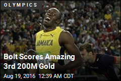 Bolt Scores 3rd Straight 200M Gold