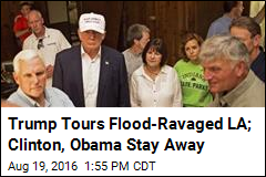 Trump Pays Visit to Flood-Ravaged Louisiana