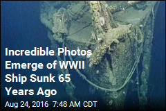 Incredible Photos Emerge of WWII Ship Sunk 65 Years Ago