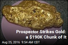 Prospector Strikes Gold: a $190K Chunk of It