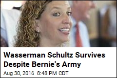 Wasserman Schultz Survives Despite Bernie&#39;s Army