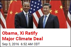 Obama, Xi Ratify for Major Climate Deal