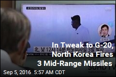 North Korea Fires 3 Mid-Range Missiles