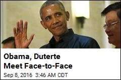 Obama, Duterte Meet Face-to-Face