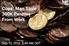 Cops: Man Stole 300K Pennies From Work