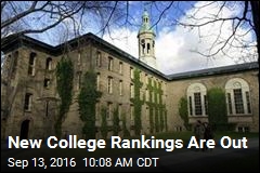 New College Rankings Are Out