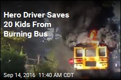 Hero Driver Saves 20 Kids From Burning Bus