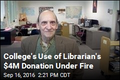 College Librarian&#39;s Donation Going to $1M Scoreboard