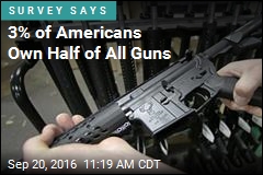 3% of Americans Own Half of All Guns