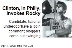 Clinton, in Philly, Invokes Rocky