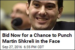 Bid Now for a Chance to Punch Martin Shkreli in the Face