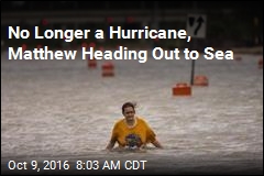 No Longer a Hurricane, Matthew Heading Out to Sea