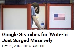 Google Searches for &#39;Write-In&#39; See a 2.8K% Surge