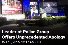 Leader of Police Group Apologizes to Minorities