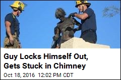 Very Dirty Rescue: Guy Stuck in Own Chimney