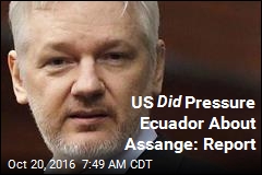 US Did Pressure Ecuador About Assange: Report