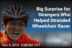 NYC Shows Stranded Wheelchair Racer Its Big Apple Heart