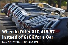 When to Offer $10,415.87 Instead of $10K for a Car