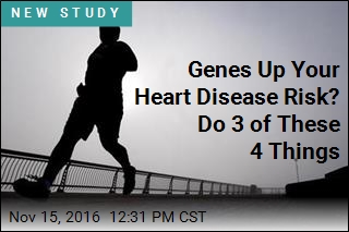 Genes Up Your Heart Disease Risk? Do 3 of These 4 Things