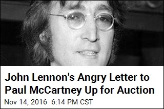 John Lennon&#39;s Angry Letter to Paul McCartney Up for Auction