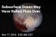Subsurface Ocean May Have Rolled Pluto Over