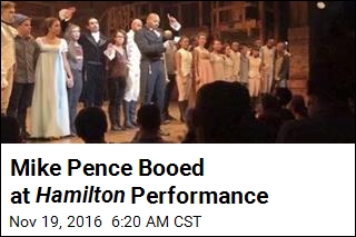 Mike Pence Booed at Hamilton Performance