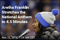 Aretha Franklin Stretches the National Anthem to 4.5 Minutes