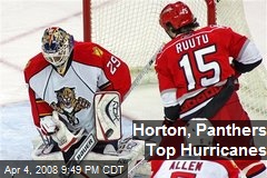Horton, Panthers Top Hurricanes