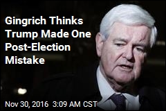 Gingrich: Trump Voter Fraud Tweet Was a Mistake