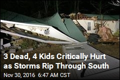 3 Dead, 4 Kids Critically Hurt as Storms Rip Through Ala.