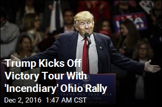 Trump Begins &#39;Victory Lap&#39; With Ohio Rally