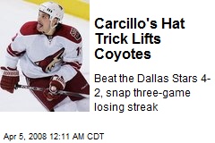 Carcillo's Hat Trick Lifts Coyotes