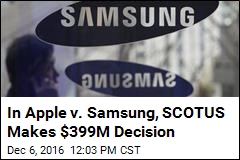 Supreme Court Picks Samsung Over Apple in $399M Case