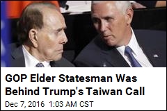 Key Figure Behind Trump&#39;s Taiwan Call: Bob Dole