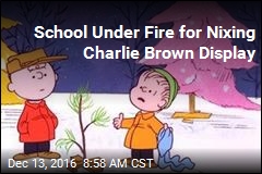 School Under Fire for Nixing Charlie Brown Display