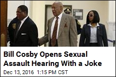 Bill Cosby&#39;s Joke as He Enters Courtroom: &#39;Don&#39;t Tase Me, Bro&#39;