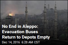 Aleppo Fighting Halts Evacuation