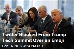 Twitter Blocked From Trump Tech Summit Over an Emoji