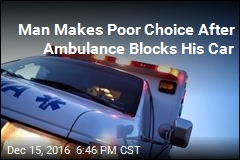 Cops: Man Tried to Move Ambulance Blocking His Car