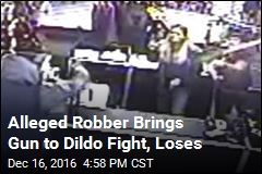 Alleged Robber Brings Gun to Dildo Fight, Loses