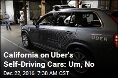 California Stops Uber&#39;s Self-Driving Cars