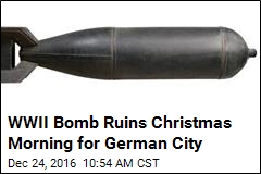 Germans Must Leave Home Xmas as WWII Bomb Is Defused