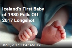 Iceland&#39;s First Baby of 1980 Pulls Off 2017 Longshot
