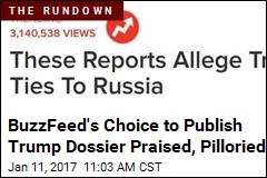 BuzzFeed&#39;s Choice to Publish Trump Dossier Praised, Pilloried
