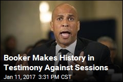 Booker&#39;s Testimony Against Sessions Was First of Its Kind