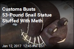 Customs Busts 53-Pound Snail Statue Stuffed With Meth