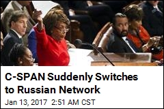 C-SPAN Suddenly Switches to Russian Network