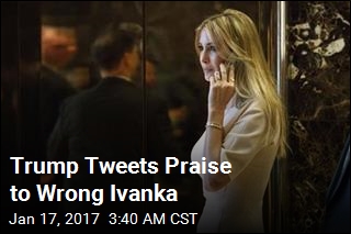 Trump Tweets Praise to Wrong Ivanka