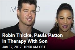Robin Thicke, Paula Patton in Therapy With Son