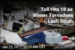 Toll Hits 18 as Winter Tornadoes Lash South